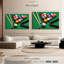 «Game Of Billiards», 3 pièces sur toile-98562911