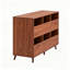 Support pour tourne-disque 44,1 po Mid Century