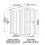Globel 4 X 6 Lean-To Green Metal Shed-120901590