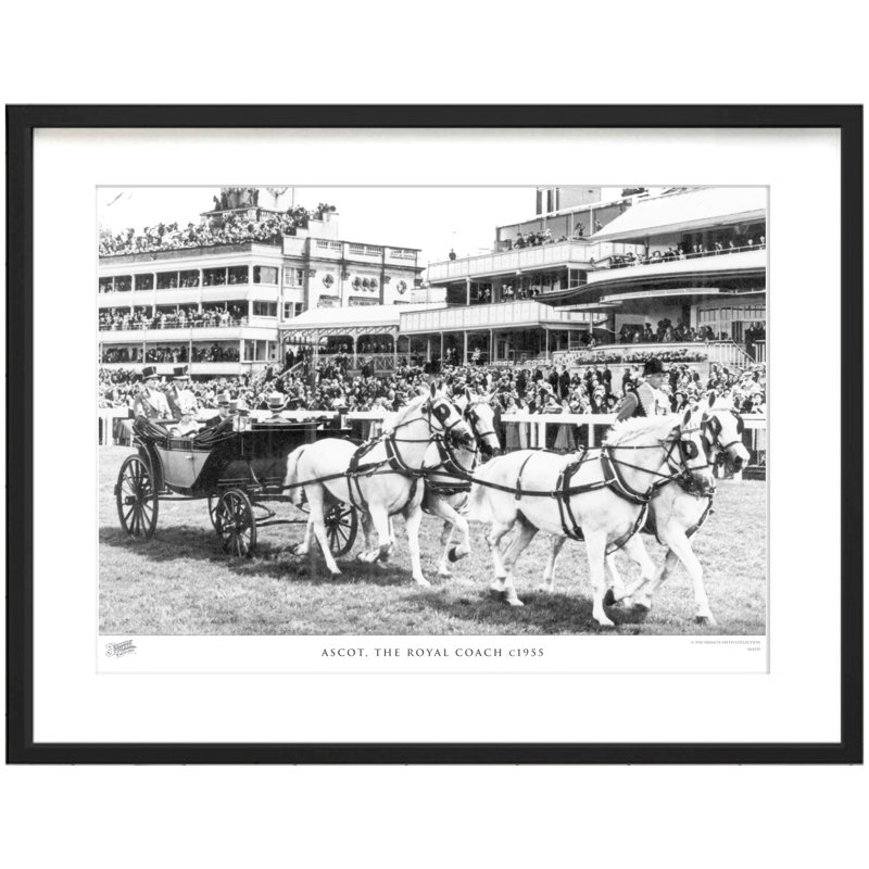 Ascot, The Royal Coach C1955 - Single Picture Frame Print, 45cm H X 60cm W x 2cm D