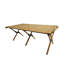 Table de salle à manger portative pliable en bois multifonctionnelle, naturelle intérieure et extérieure universelle, naturel