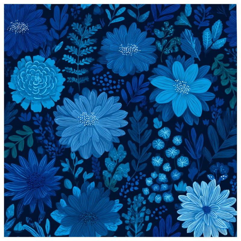 Édredon à motif floral Boho Boho, Édredon grand, Motif floral bleu