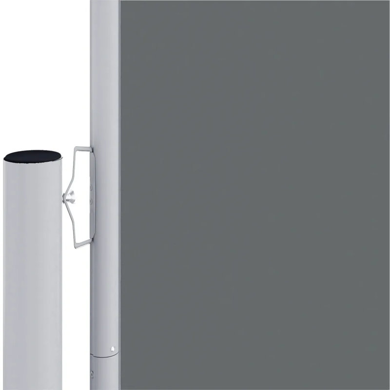 Dakota Fields 1200cm W Fabric Cover Motorised Retractable Side Awning, 160cm H x 1000 cm W, Anthracite
