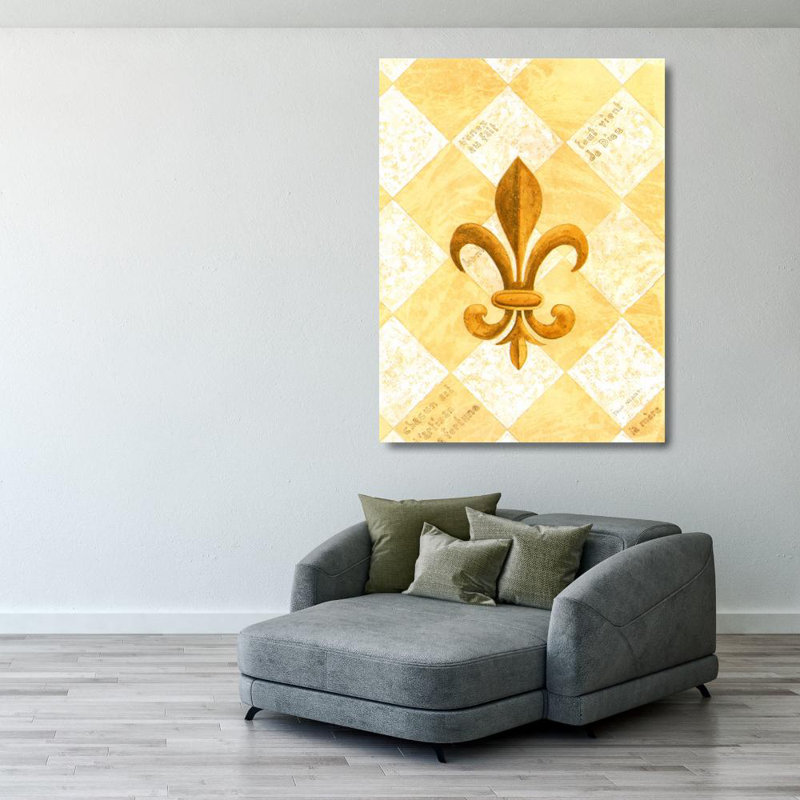 Fleur de lis IV, H 38 po x l 28 po