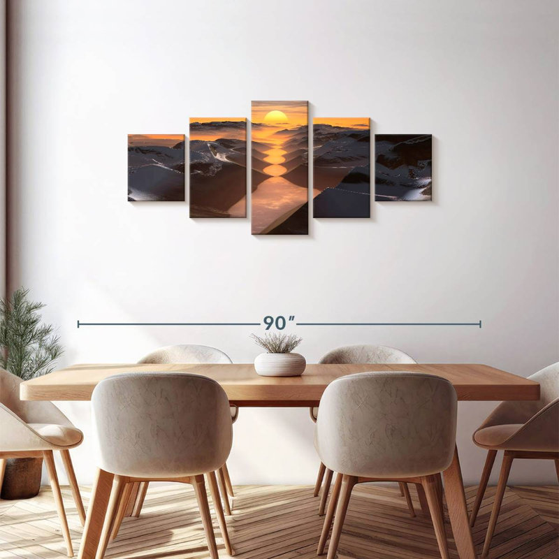 Himalayan Pools, 30" H x 68" W