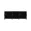 94.5"W Modern Sideboard With Geometric Door Panels And 6 Doors