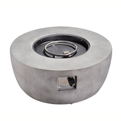 Round Stone Propane Smokeless Fire Pit