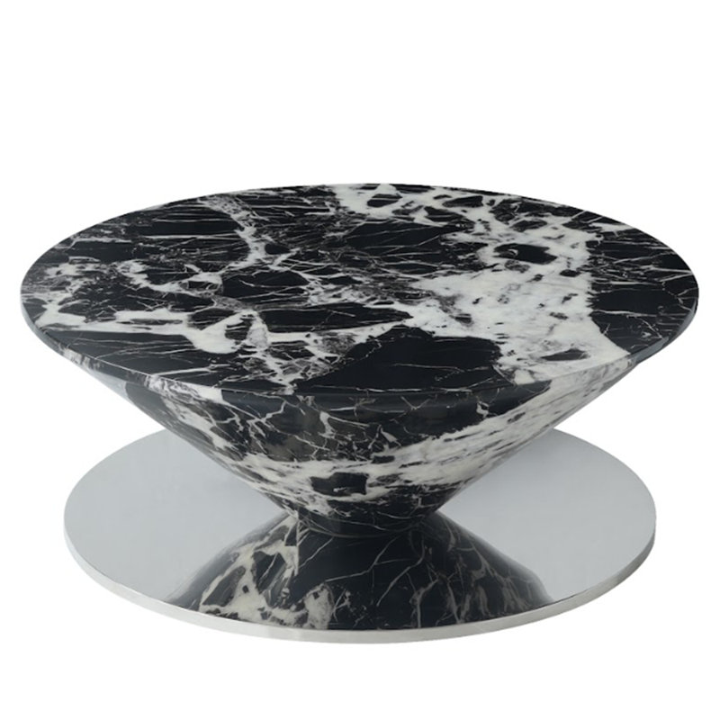 Marble patterned coffee table