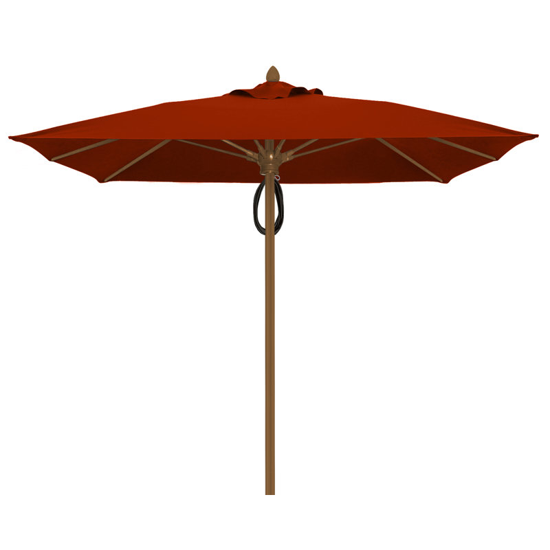 Parasol de marché carré 7,5 pi Prestige, Bronze champagne, Sarcelle