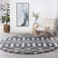 Tapis gris / blanc Jemima-870530653