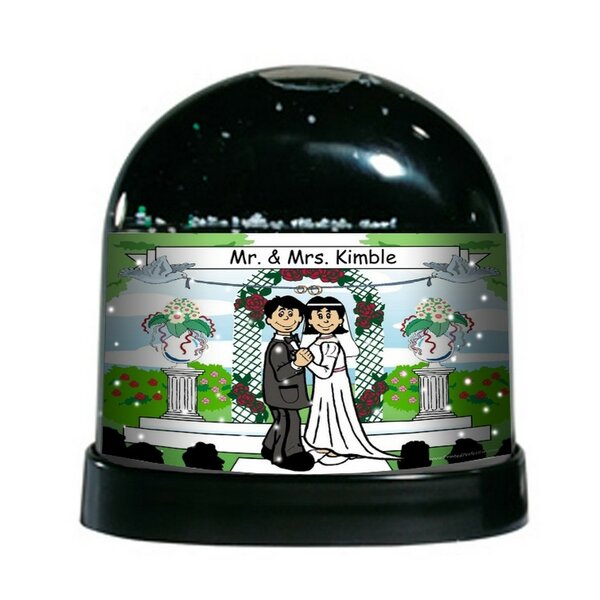 The Holiday Aisle® NTT Cartoon Caricature Our Wedding Snow Globe | Wayfair