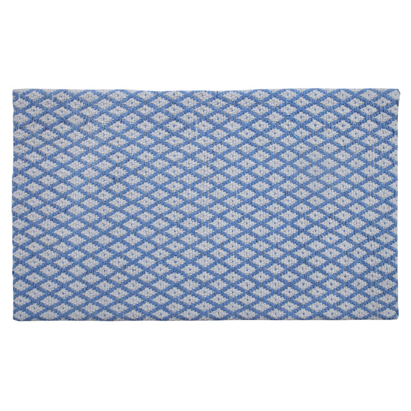Woodcliff Water Resistant Anti-Fatigue Non-Skid Kitchen Mat, Blue