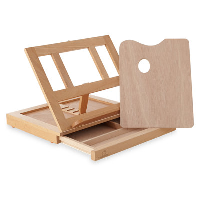 Adjustable Beechwood Table Easel and Palette