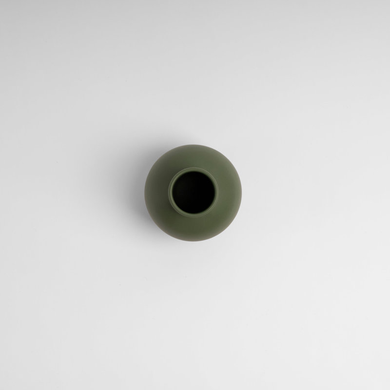 Strøm Vase by Nicholai Wiig-Hansen, Deep Green, overall height- 6.3"