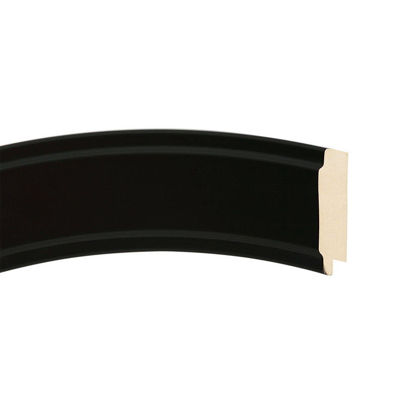 Miroir d'appoint Wirksworth, H 23 po x l 23 po, Noir mat