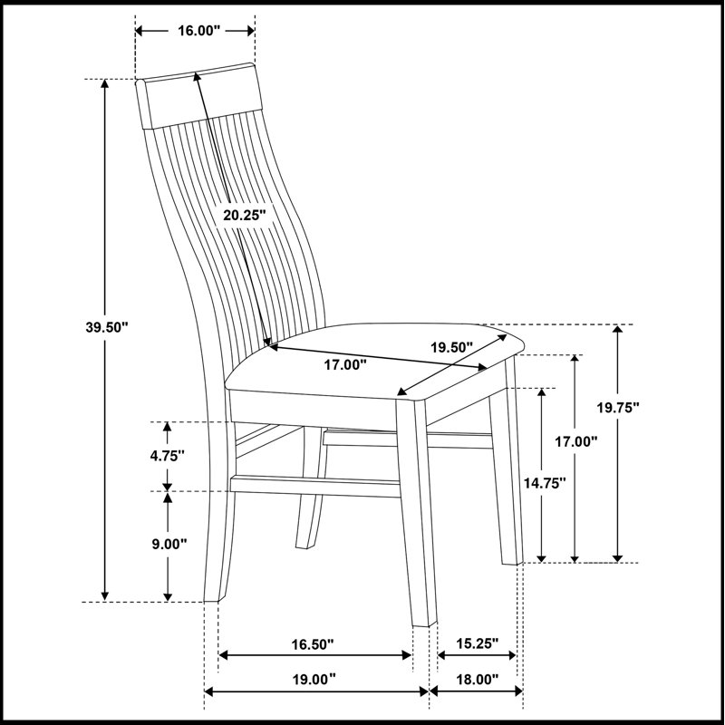 Ensemble de chaises d'appoint Baywind Mango Oak