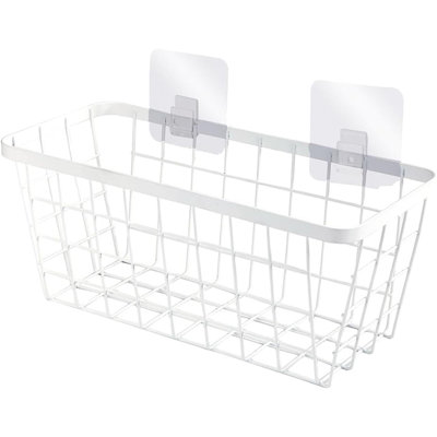 White Hanging Kitchen Basket