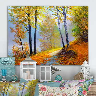 " Path Though The Birch Tree Forest "