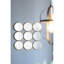Magnifique miroir décoratif 27,2 po pour chambre à coucher, salon et vestibule en fer minimaliste et lustre champagne captivant captivant, miroir, ton