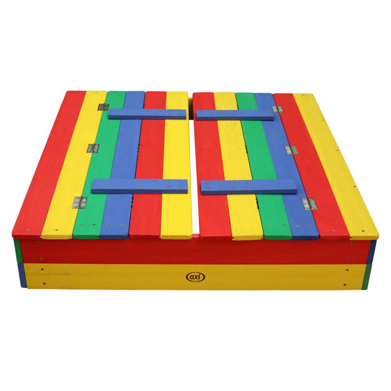 AXI Ella 95cm x 20cm Wood Rectangle Sandbox with Cover