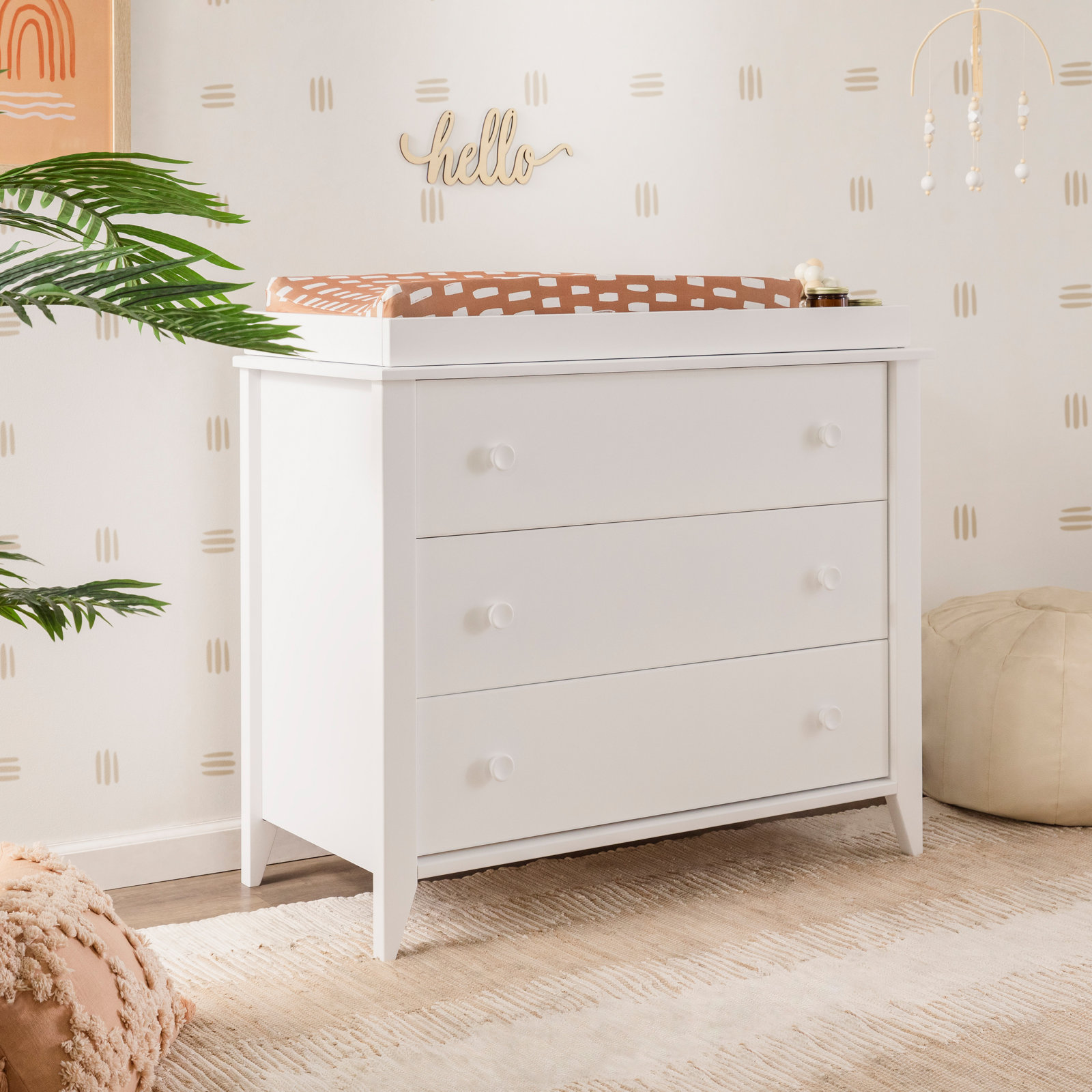 Sprout 3-Drawer Changing Table Dresser, White