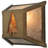 Rustic Lodge Flush Mounted Sconce