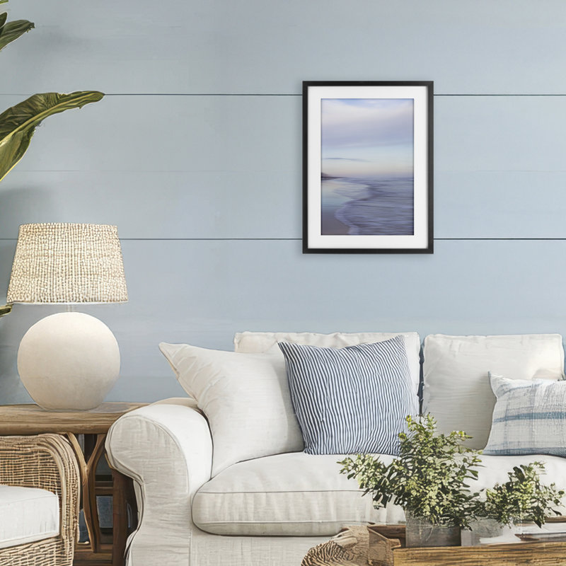 «Tidal Fragments Beach View», reproduction encadrée sous verre, conception de Karin Connolly, H 20 po x l 14 po