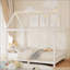 Lit double en bois avec garde-corps et DEL-701720029