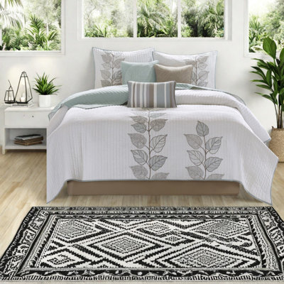 Ensembles de literie en coton luxueux, motif floral brodé, parfait pour la maison