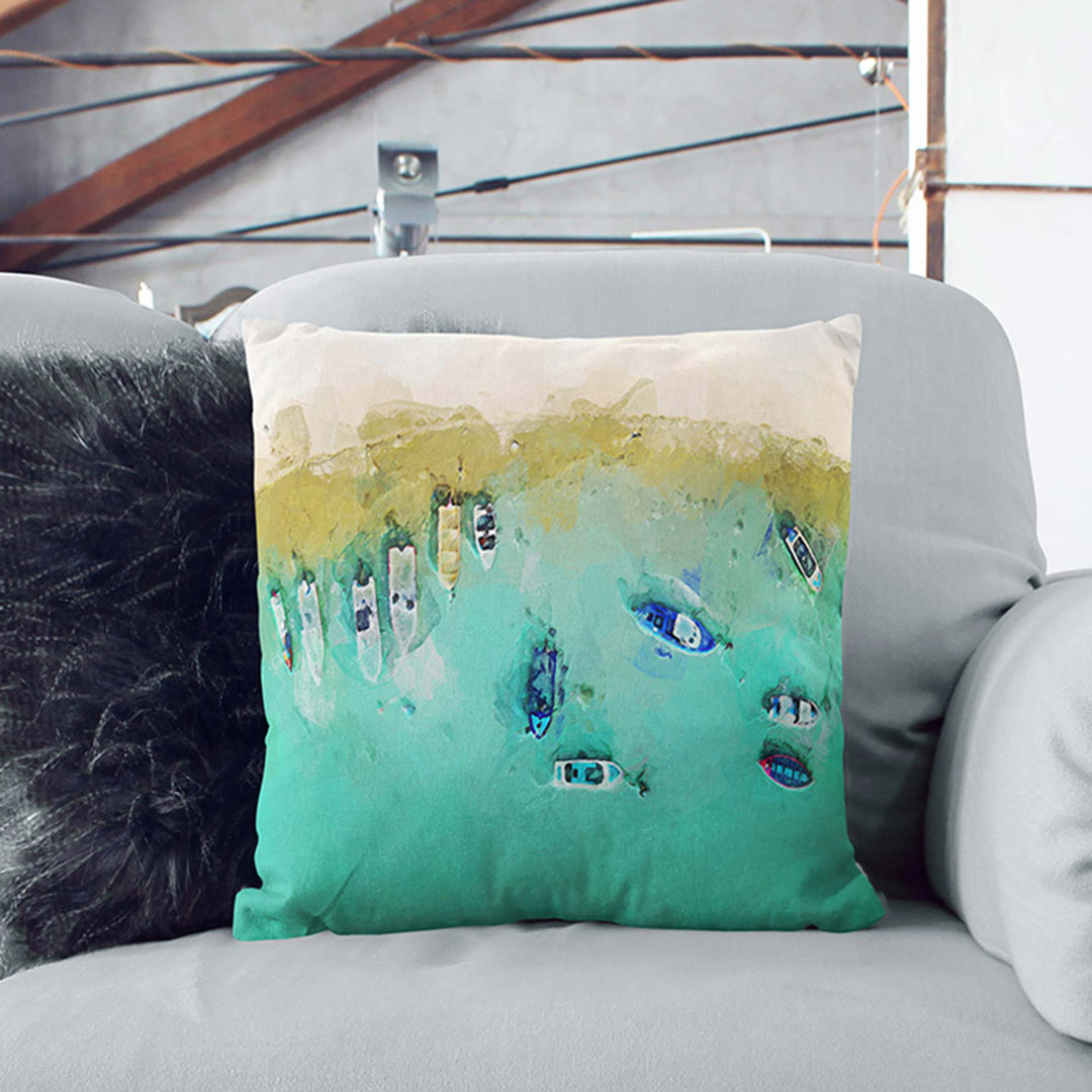 Aerial View of Boats Cushion with Filling