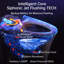 Ouverture / fermeture intelligente de la toilette intelligente, chasse automatique hors siège, chasse d'eau occultante, couvercle de chasse / fermeture au pied, siège ouvert au pied, toilette de bidet allongée sans réservoir moderne