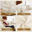 U Shape Modular Sectional Sofa Couch With Two Movable Ottomans, Modern 3 Seat Corner Sofa With Waist Pillows, Throw Pillows And Blostered Armrests, Convertible L Shaped Couch For Living Room-1043501575