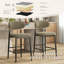 Yes Upholstered Bar Stool with Iron Frame-1039370970