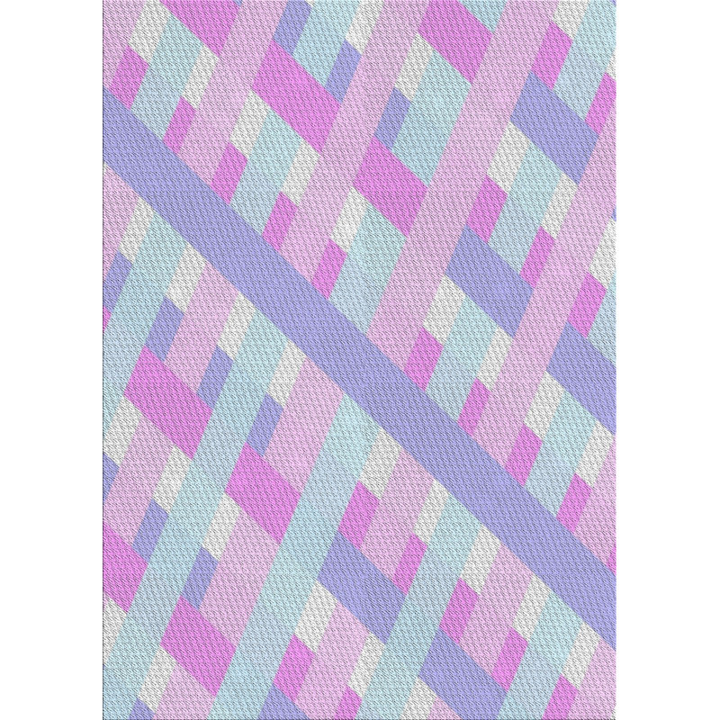 Tapis rose en laine touffeté à la main Rathore