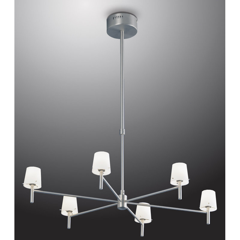 Kopnisky 6 - Light Pendant, Satin Nickel