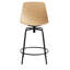 Clean Cut Swivel Stool with Metal Frame-69342295-69342296