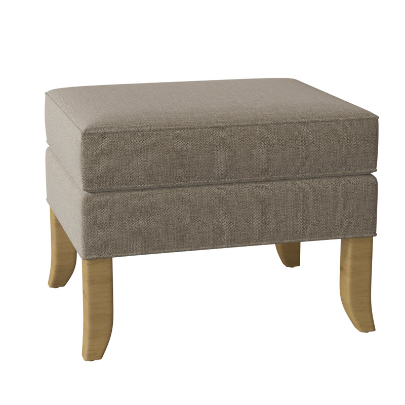 Austin Upholstered Ottoman, Espresso, Linen (3152 72)