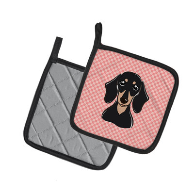Caroline's Treasures Checkerboard Polyester Potholder