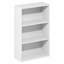 Bibliothèque ouverte à 3 niveaux, tablette, rangement, 17,8 x 43,2 x 66 cm, blanche-116834298
