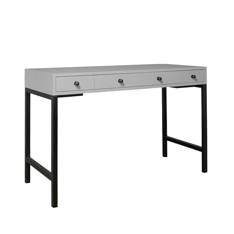 Maple Writing Desk, Light Gray