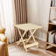 Table pliante carrée d'extérieur en bois massif pour terrasse, balcon, conception portable peu encombrante