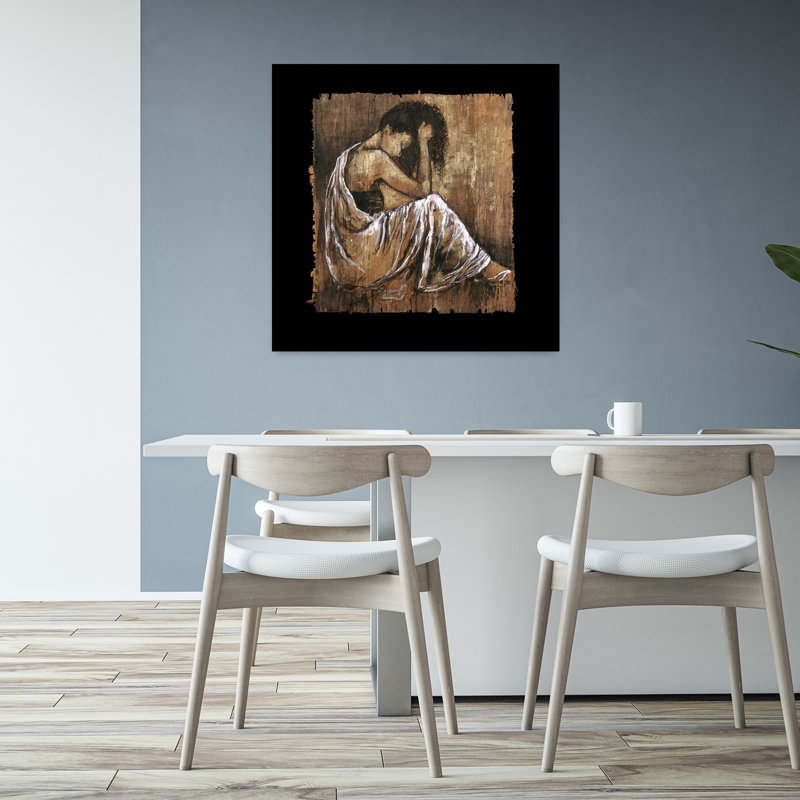 Soulful Grace I, art contemporain abstrait, H 32 po x l 32 po