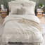 Ensemble d'édredon pour lit double 7 pièces MaiRêve Beige, Crinkle-125767464-125767470