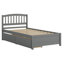 Base de lit plateforme avec tiroirs en bois-278047949