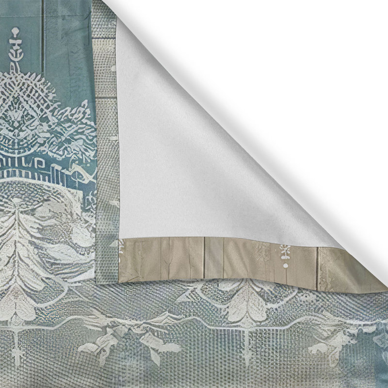 Damask Tailored Window Valance, 42" W x 18" L