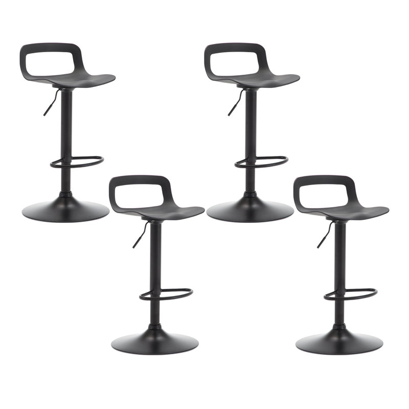 Tabouret Vahig, Siège noir / cadre noir