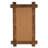 Daisetta Solid Wood Rectangle Wall Mirror