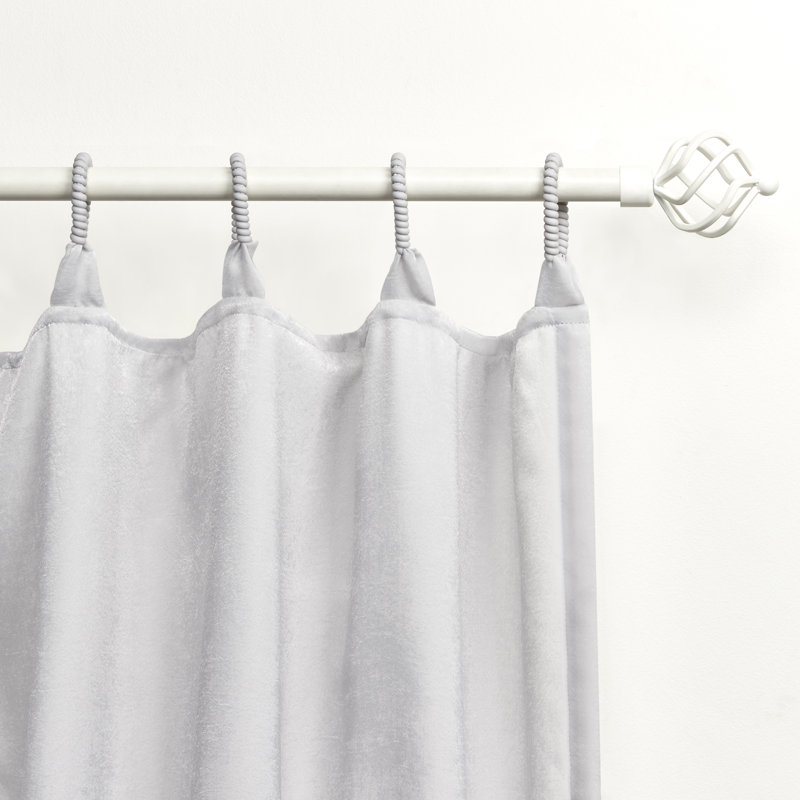 Semi Sheer Curtain Pair, 54" W x 108" L, Silver