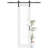 Modern White Primed And 1-Lite Clear Glass Sliding Barn Door With Installation Hardware Kit(No Assembly Required)-110162229