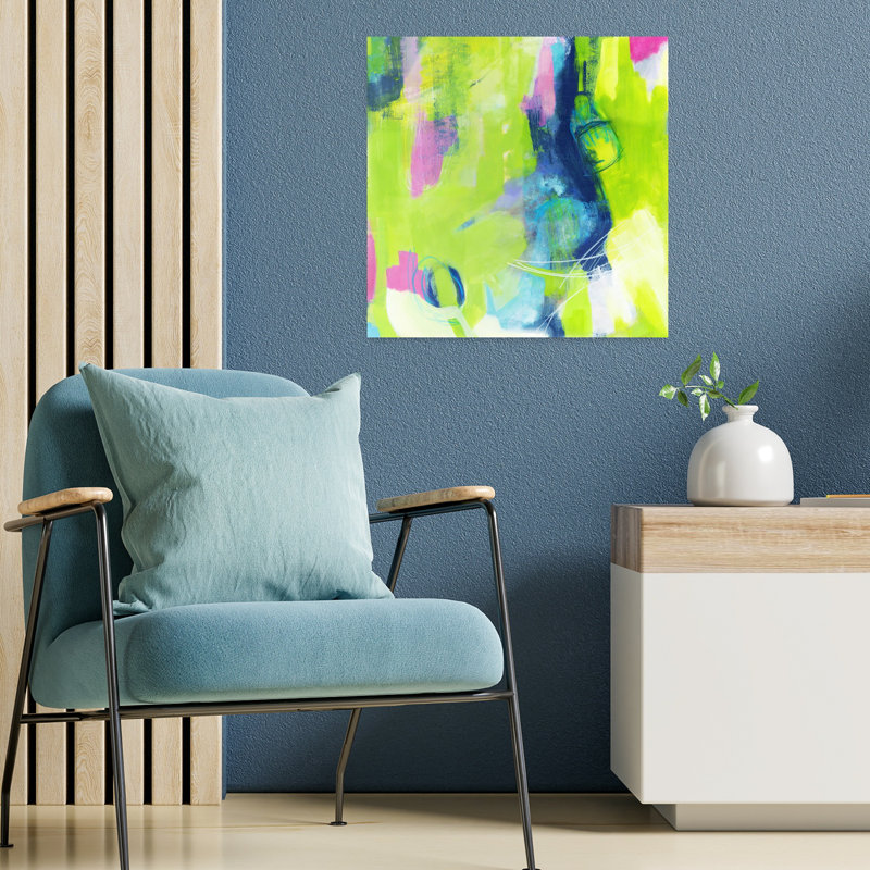 Rien n'est juste, art contemporain abstrait, H 18 po x l 18 po